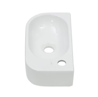 Подвесная раковина Melana 78204L-805 40см левая белый